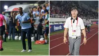 Patrick Kluivert dan Shin Tae-yong. (Bola.com/Dok.Instagram&nbsp;Patrick Kluivert dan Shin Tae-yong).