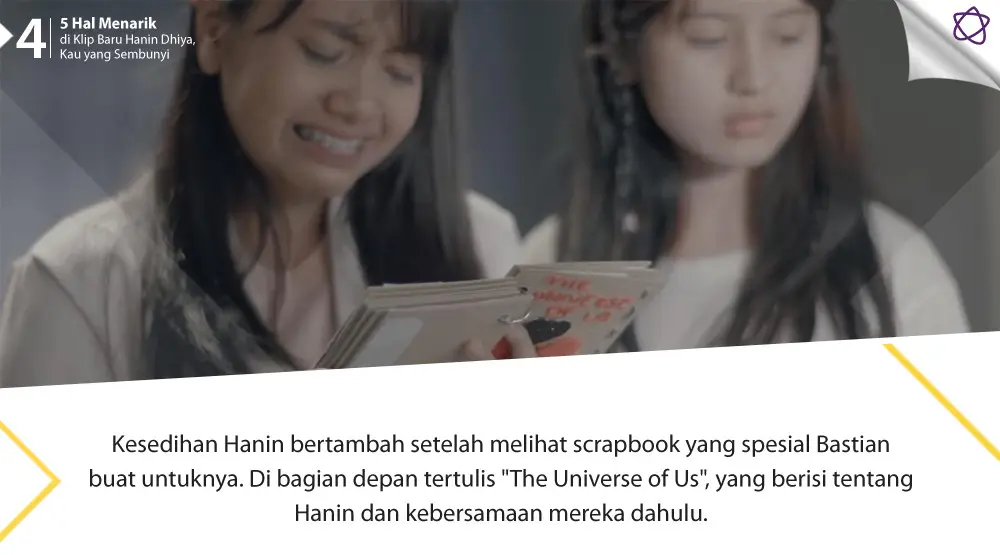 5 Hal Menarik di Klip Baru Hanin Dhiya, Kau yang Sembunyi. (Foto: YouTube/Hanin Dhiya, Desain: Nurman Abdul Hakim/Bintang.com)