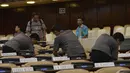 Semua ruang yang ada di MPR/DPR menjadi bersih, rapi dan indah adalah karya mereka para petugas kebersihan, Jakarta, Jumat (17/10/2014) (Liputan6.com/Andrian M Tunay) 