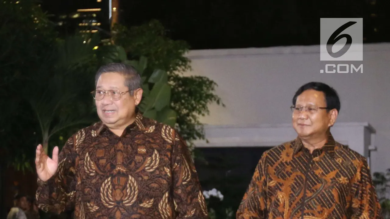 SBY Sambut Kehadiran Prabowo