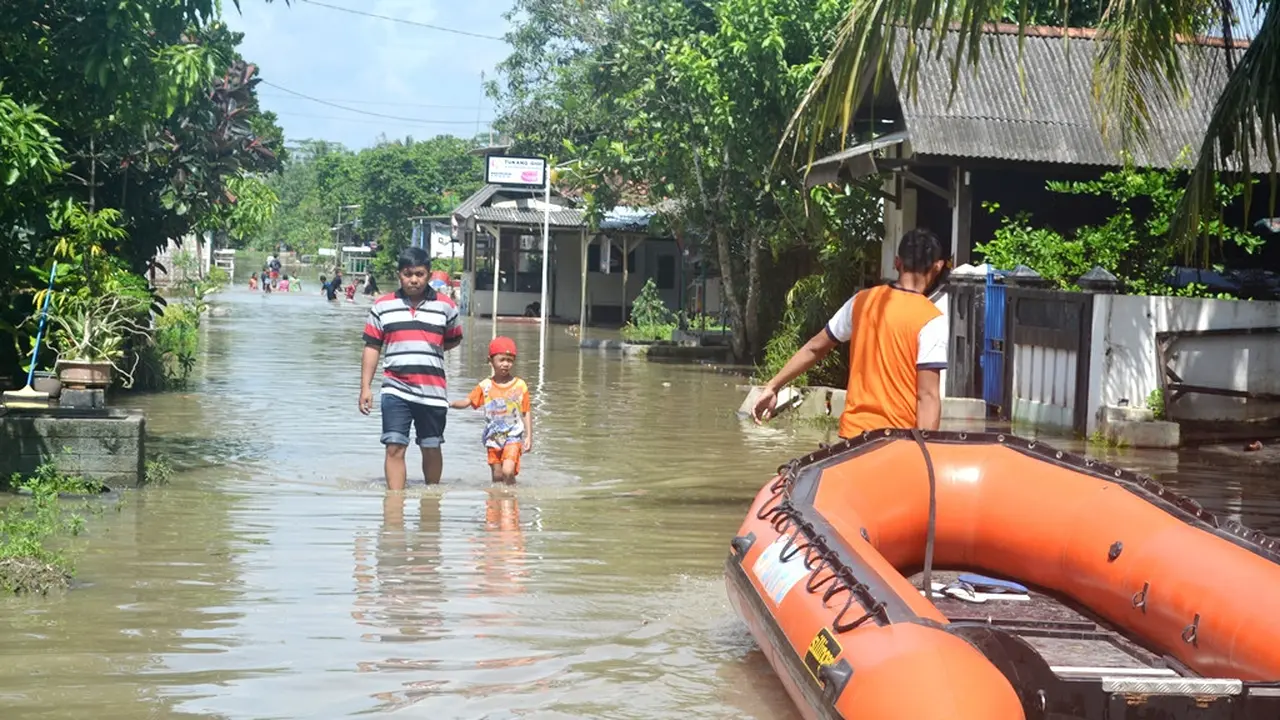 Ilustrasi – Banjir di Sidareja, Cilacap. (Foto: Liputan6.com/Muhamad Ridlo)