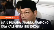 Pramono Anung mengakui maju di Pilgub Jakarta karena titah dadakan Ketua Umum PDI Perjuangan, Megawati Soekarnoputri. Sebelum resmi mendaftar, Sekretaris Kabinet itu dua kali minta izin Presiden Jokowi.