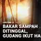 Diduga Akibat Bakar Sampah, Gudang Barang Bekas di Kediri Ludes Dilalap Api