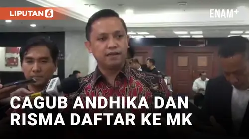 VIDEO: Tim Kuasa Hukum Cagub Andhika-Risma Daftar ke MK