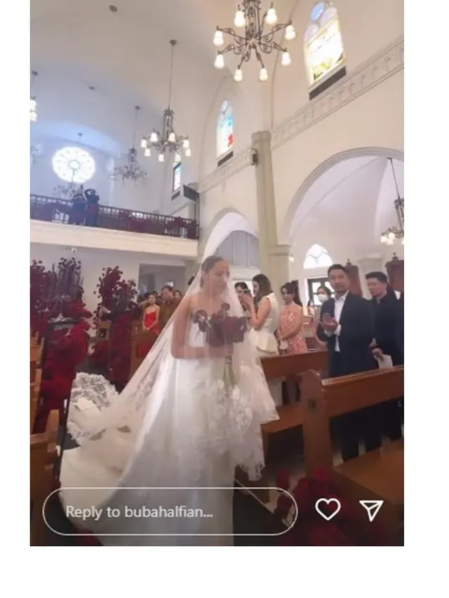 8 Potret Detail Penampilan Angel Pieters saat Pernikahan, Anggun Banget