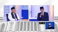 Ma'ruf Amin dan Sandiaga Uno di Debat Cawapres, Minggu, 17 Maret 2019. (dok. screenshot Vidio.com)