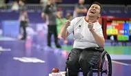 Bintang Satria Herlangga sukses menghadirkan kejutan kala tampil di laga perdana Boccia Paralimpiade 2024. (Dok. Instagram NPC Indonesia)