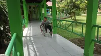 Para penyandang disabilitas yang tidak bisa menggunakan hak pilihnya di Pilkada Sumsel (Liputan6.com / Nefri Inge)