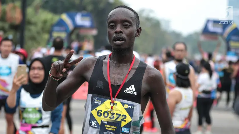 Gaya Pelari Kenya Usai Ikuti Jakarta Marathon 2018