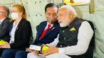 Presiden Joko Widodo atau Jokowi (kedua kanan) berbincang dengan Perdana Menteri India Narendra Modi dalam helikopter menuju lokasi KTT G7 di Munich, Jerman, 27 Juni 2022. Hari kedua kunjungan kerjanya di Munich, Jokowi akan menghadiri Konferensi Tingkat Tinggi (KTT) G7 ke-48 yang digelar di Schloss Elmau, Pegunungan Alpen Bavaria, Jerman. (Foto: Muchlis Jr - Biro Pers Sekretariat Presiden)