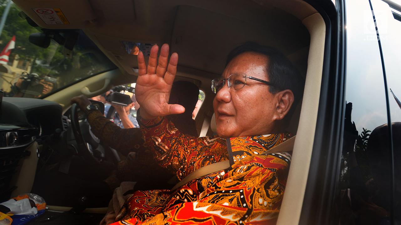 Prabowo Usai Bertemu Susilo Bambang Yudhoyono