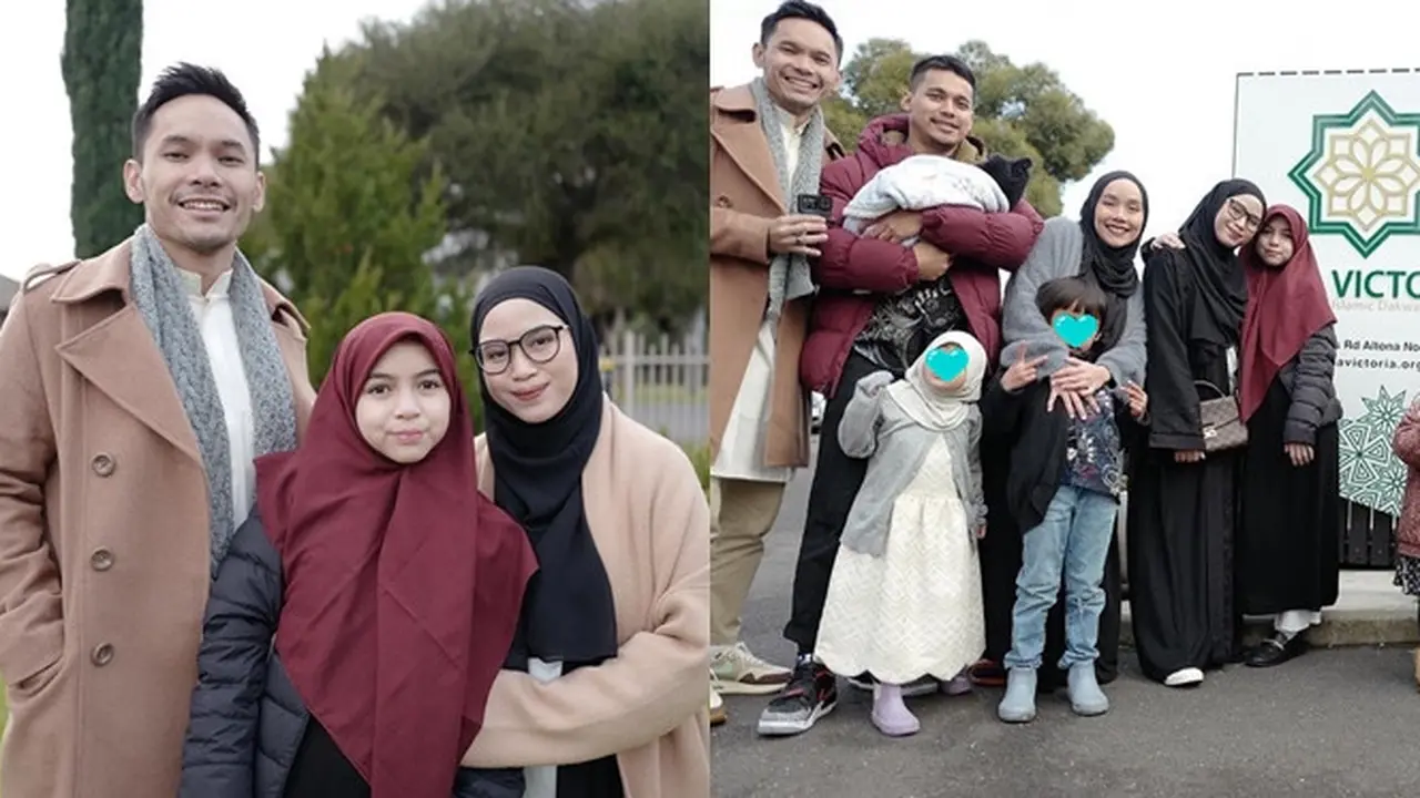 6 Momen Idul Adha Ben Kasyafani di Australia, Sienna Tampil Pakai Hijab