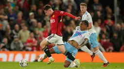 Ketiga gol kemenangan Manchester United dicetak Alejandro Garnacho, Casemiro, dan Anthony Martial. Crystal Palace gagal mengejar ketinggalan meski beberapa kali memperoleh peluang. (AP Photo/Dave Thompson)