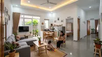 9 Desain Rumah 3 Kamar dengan Ruang Keluarga Menyatu, Bikin Hunian Terasa Lega