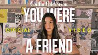 Caitlin Halderman rilis single debut bertajuk "You Were A Friend". (Sumber: YouTube/Caitlin Halderman)