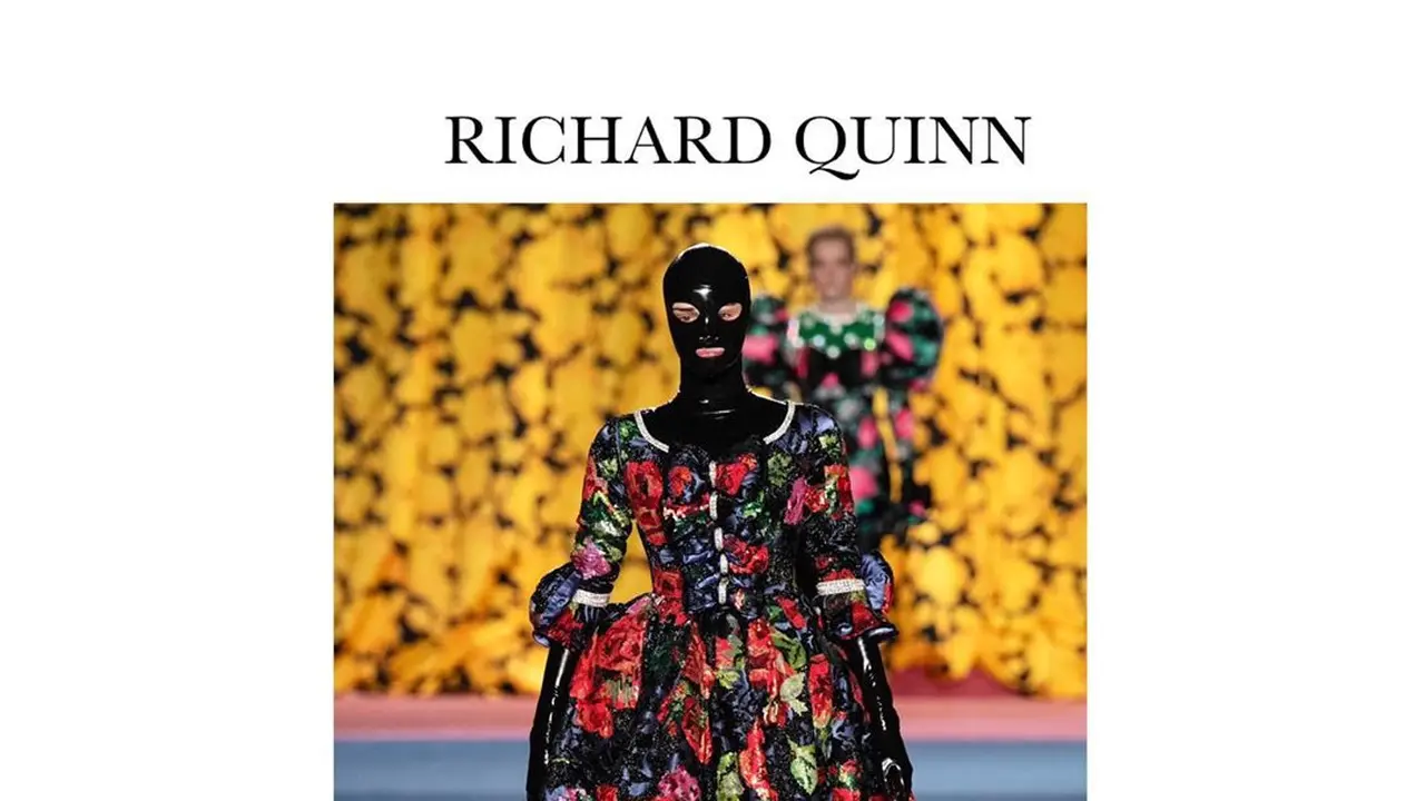 Busana Rancangan Richard Quinn di New York Fashion Week