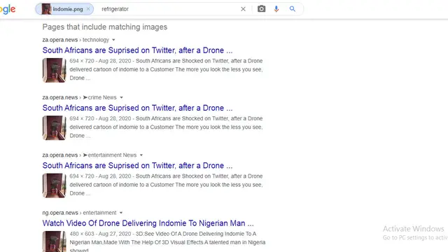 Hasil penelusuran Google Image