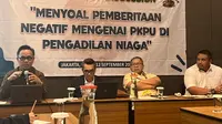 PT Banyu Segara IKU (Basik) gelar FGD bertema 'Menyoal Pemberitaan Negatif Mengenai PKPU di Pengadilan Niaga'. (Liputan6.com/Winda Nelfira)