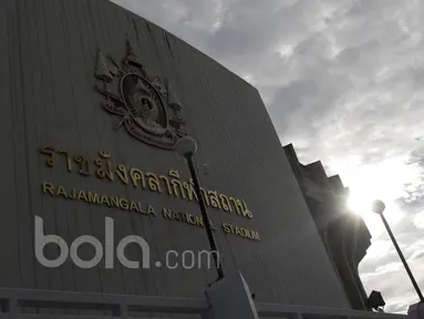 Stadion Nasional Rajamangala Thailand, dibangun pada tahun 1998 menyambut pembukaan Asian Games ke 13. (Bola.com/Vitalis Yogi Trisna)