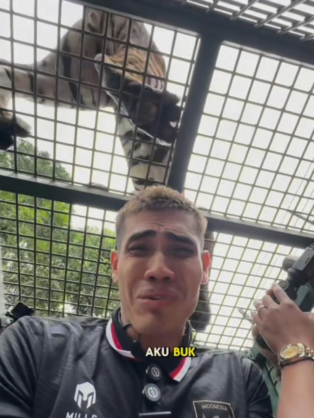 5 Potret Aisar Khaled Nekat Masuk Kandang Harimau Milik Alshad Ahmad, Berujung Panik Minta Ampun (credit: https://www.instagram.com/aisar_khaledd/)