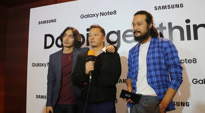 Abimana Aryasatya, Ringgo Agus Rahman, dan Dwi Sasono di Exclusive Launching Samsung Galaxy Note 8