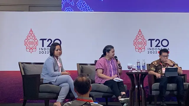 Parallel session bertajuk "Global Convergence in Climate Action" di KTT T20 yang digelar di Hilton Resort, Nusa Dua, Bali pada Selasa (6/9/2022).
