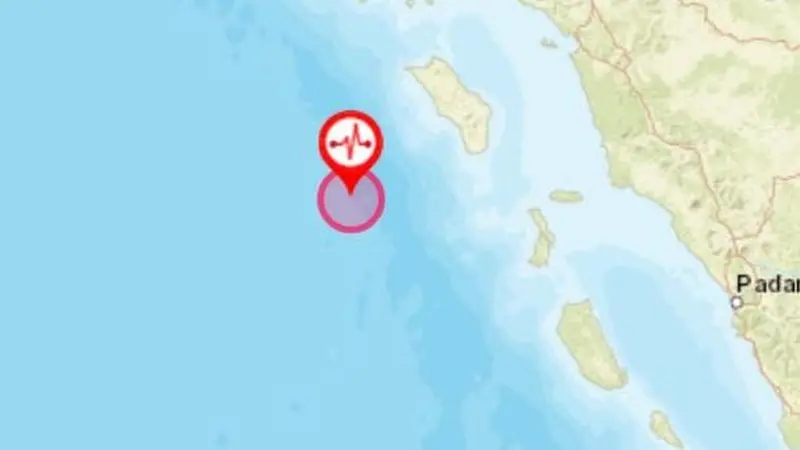 Gempa Magnitudo 7,2 di Nias. (Liputan6.com/ BNPB)