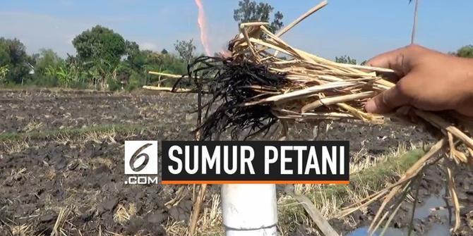 VIDEO: Sumur Petani di Ngawi Semburkan Gas Mudah Terbakar