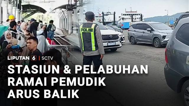 Penumpang arus balik lebaran di stasiun kereta maupun pelabuhan meningkat signifikan, pada hari Senin. Seperti salah satunya di Stasiun Gubeng, Surabaya, Jawa Timur, lebih dari 8.000 penumpang diberangkatkan menuju sejumlah wilayah tujuan.