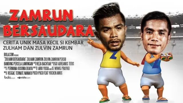Video cerita kedua orang tua Zulham dan Zulvin Zamrun tentang masa kecil dua bintang sepak bola Indonesia itu