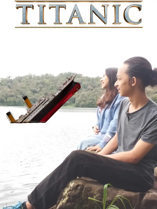 7 Hasil Editan Foto Netizen Minta Ada Kapal Titanic di Danau Ini Kocak
