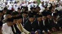 Wakil Presiden Jusuf Kalla salat Idul Fitri di Masjid Istiqlal, Jakarta. (Liputan6.com/Faizal Fanani)