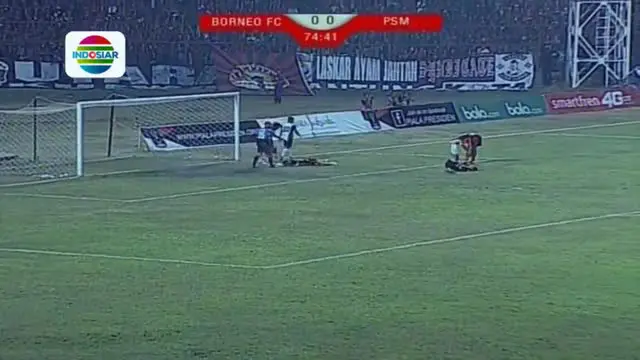Highlights Piala Presiden 2015 antara Pusamania Borneo FC vs PSM Makasar di Stadion Andi Mattalatta Matoangin, Makassar, Selasa (8/99/2015).