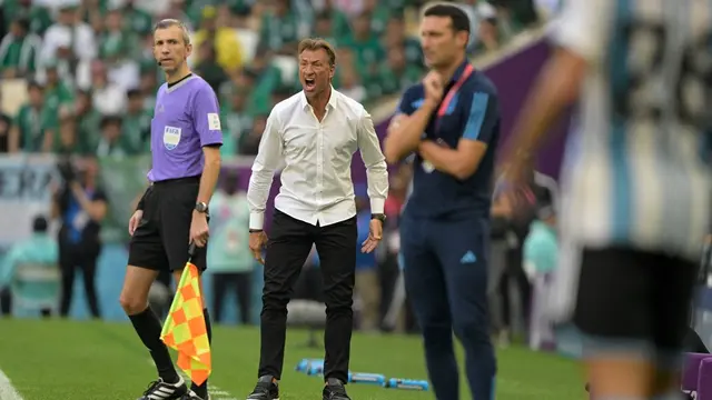 Pelatih Timnas Arab Saudi, Herve Renard.