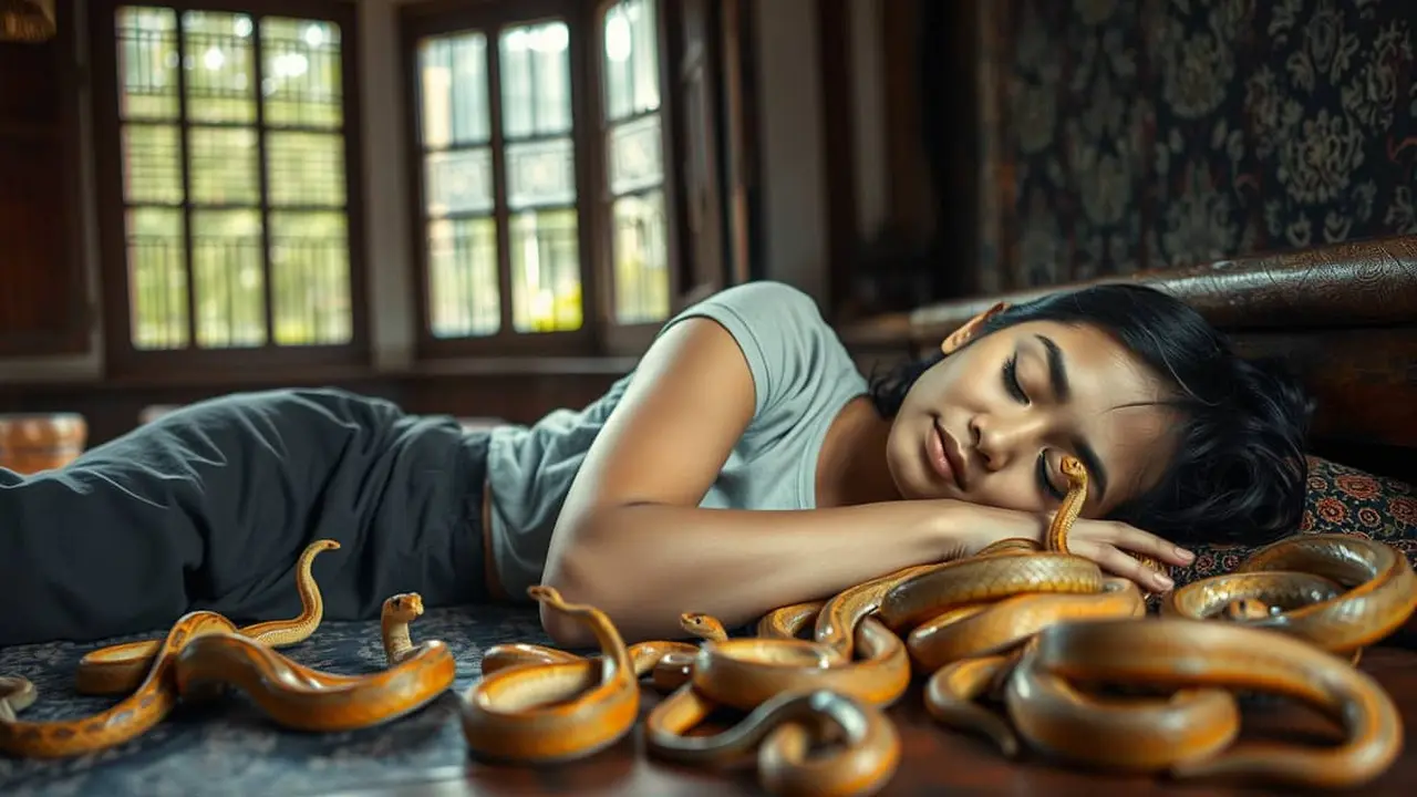 mimpi ular kecil banyak