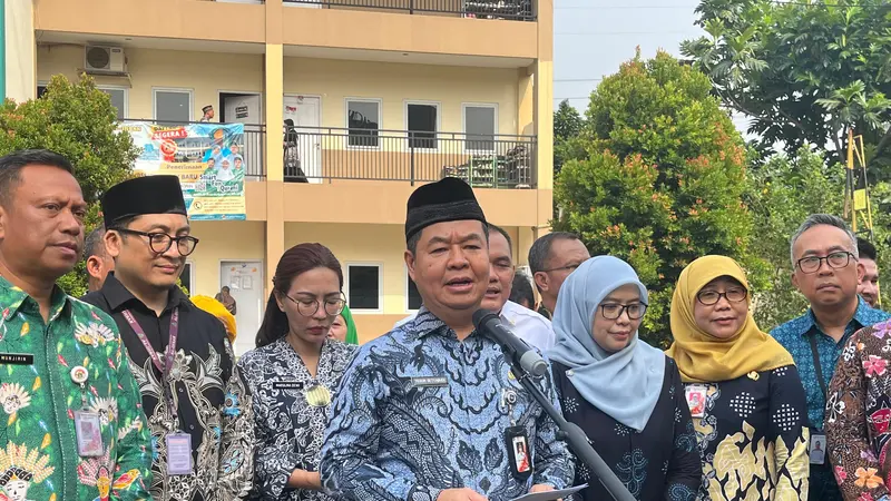 Pj Gubernur Jakarta Teguh Setyabudi mengatakan Pempov DKI telah mengucurkan dana Rp 400 juta untuk makan bergizi gratis. (Winda Nelfira).