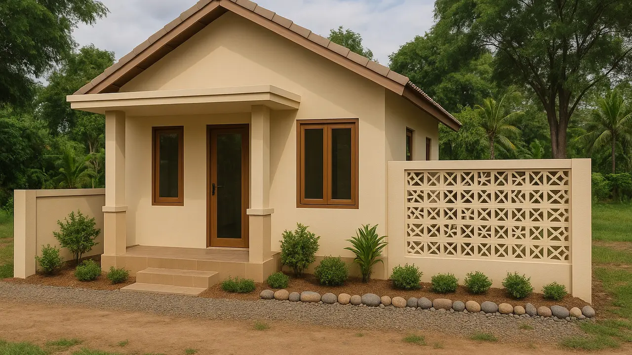 Model Rumah Sederhana di Desa dengan Roster Estetik