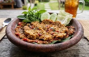 Resep Tempe Penyet Sambal Kencur, Gurih Pedas dengan Aroma yang Bikin Nagih