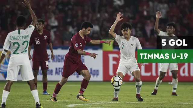 Berita video gol-gol yang dicetak Timnas Indonesia U-19 ke gawang Qatar U-19 pada laga kedua Grup A Piala AFC U-19 2018 di Stadion Utama Gelora Bung Karno (SUGBK), Senayan, Jakarta, Minggu (21/10/2018).