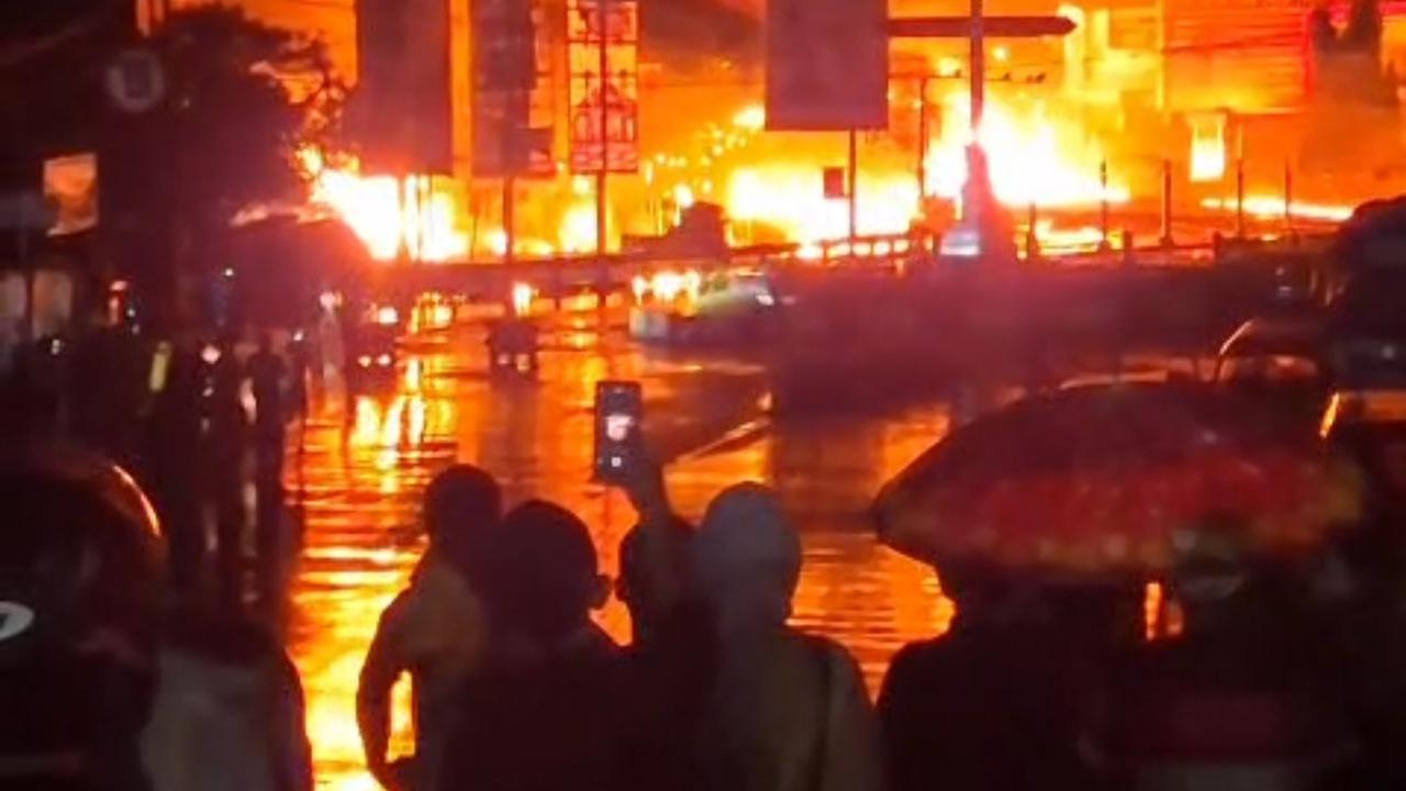 Kebakaran truk BBM di Cianjur