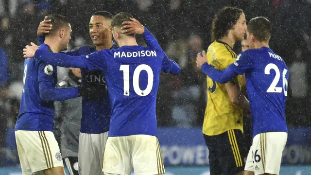 Arsenal Menyerah 2-0 di Kandang Leicester City
