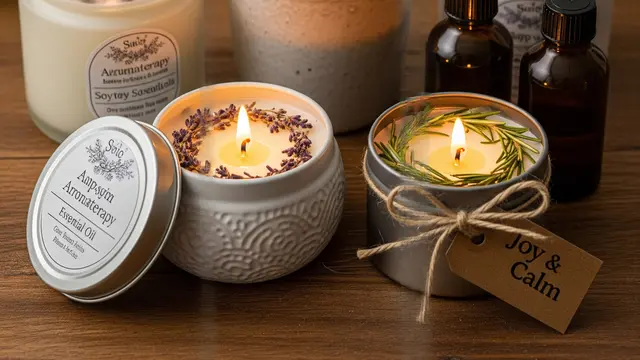 Hadiah Natal Lilin Aroma Terapi Homemade