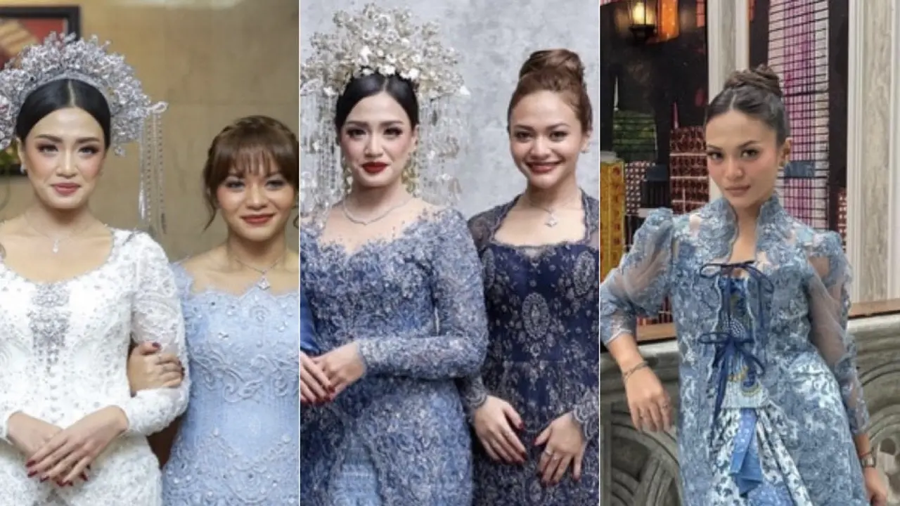 Amel Carla kenakan kebaya saat Tunangan hingga Resepsi Pernikahan sang Kakak