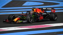 Pembalap Red Bull, Max Verstappen melakukan sesi latihan pertama (FP1) di Sirkuit Paul-Ricard di Le Castellet, Prancis Selatan pada (18/06/2021), dua hari menjelang Grand Prix Formula Satu Prancis (AFP/Christophe Simon)