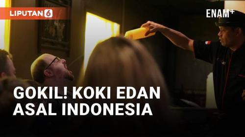 VIDEO: Bikin Heboh, Aksi Koki Edan Asal Indonesia di Amerika