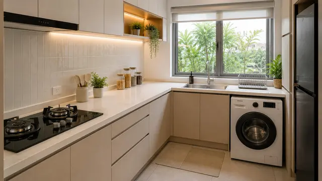 Ide Dapur Kecil yang Tetap Kering Meski Area Cucinya Menyatu