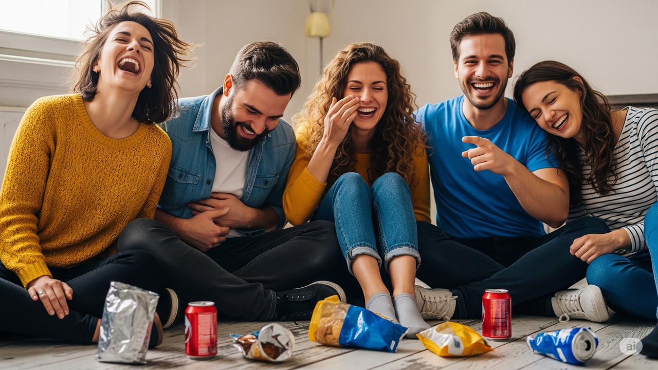 Friends Playing Game