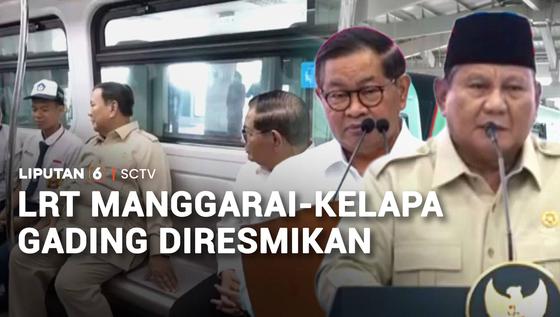 LRT Manggarai-Kelapa Gading Diresmikan, Pramono Ungkap Rencana Pembangunan Lanjutan