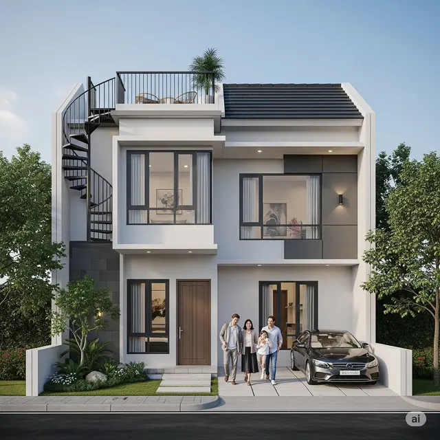 Rumah Rooftop Hijau
