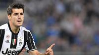 Striker Juventus asal Spanyol, Alvaro Morata. (AFP/Tiziana Fabi)